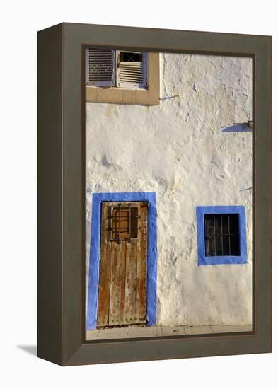 Traditional House, Dalt Vila, Ibiza Old Town, Ibiza, Spain, Europe-Neil Farrin-Framed Premier Image Canvas