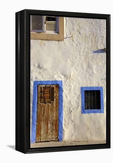 Traditional House, Dalt Vila, Ibiza Old Town, Ibiza, Spain, Europe-Neil Farrin-Framed Premier Image Canvas