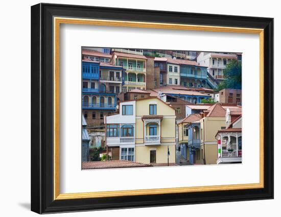 Traditional house. Tbilisi, Georgia.-Keren Su-Framed Photographic Print