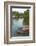 Traditional houses and boats on the Grand Canal, Taierzhuang Ancient Town, China-Keren Su-Framed Photographic Print