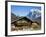 Traditional Houses, Wetterhorn and Grindelwald, Berner Oberland, Switzerland-Doug Pearson-Framed Photographic Print