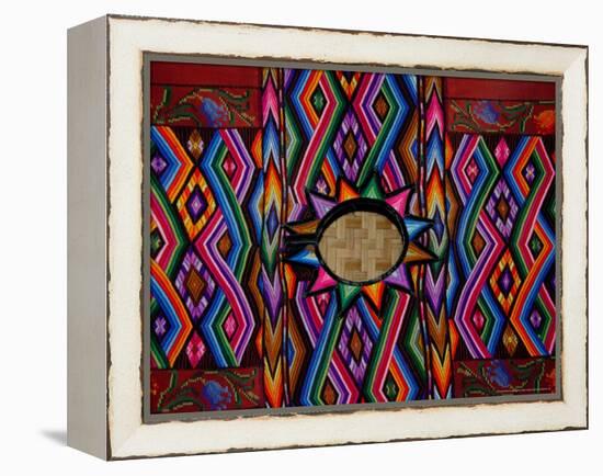 Traditional Huipil, Textile Museum, Casa del Tejido, Antigua, Guatemala-Cindy Miller Hopkins-Framed Premier Image Canvas