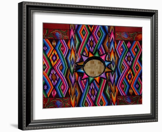 Traditional Huipil, Textile Museum, Casa del Tejido, Antigua, Guatemala-Cindy Miller Hopkins-Framed Photographic Print