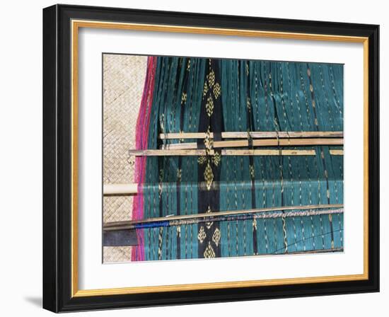 Traditional Ikat Weaving, Flores, Indonesia, Southeast Asia-Alison Wright-Framed Photographic Print