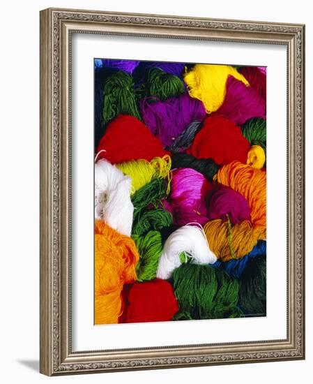 Traditional Indian Wool, Solola, Guatemala, Central America-Upperhall Ltd-Framed Photographic Print