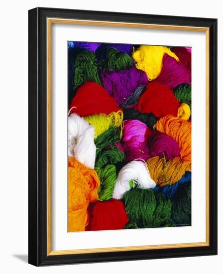 Traditional Indian Wool, Solola, Guatemala, Central America-Upperhall Ltd-Framed Photographic Print