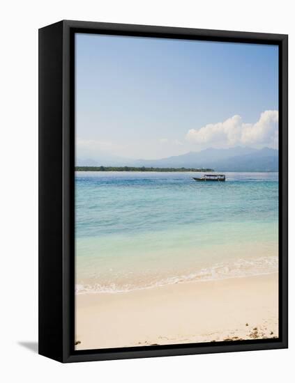 Traditional Indonesian Boat, Gili Meno, Gili Islands, Indonesia, Southeast Asia, Asia-Matthew Williams-Ellis-Framed Premier Image Canvas