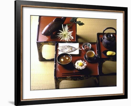 Traditional Japanese Breakfast Rounds Out the Meal-John Dominis-Framed Photographic Print