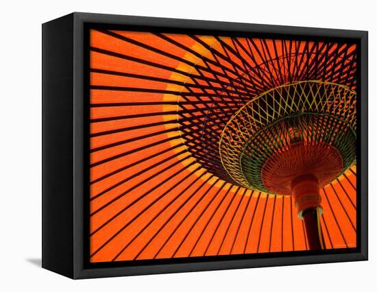 Traditional Japanese Paper Umbrella, Kyoto, Japan-Gavin Hellier-Framed Premier Image Canvas