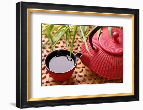 Traditional Japanese Teapot and Cups-egal-Framed Photographic Print