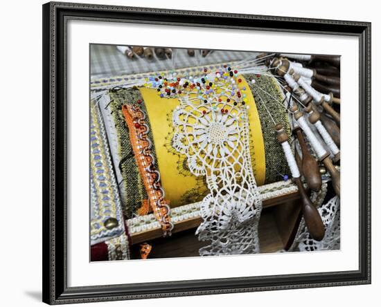 Traditional Lace Making, Le Puy En Velay, Haute-Loire, France, Europe-Peter Richardson-Framed Photographic Print