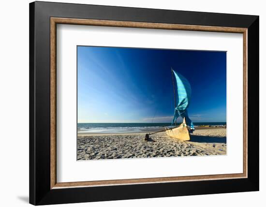 Traditional Malagasy Sail Boat. Morondava, Madagascar-Dudarev Mikhail-Framed Photographic Print