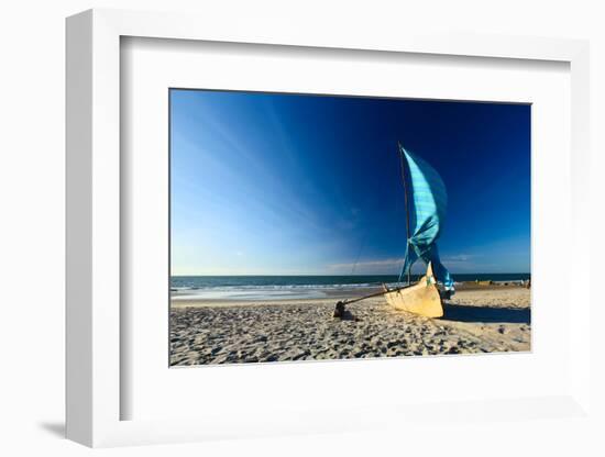 Traditional Malagasy Sail Boat. Morondava, Madagascar-Dudarev Mikhail-Framed Photographic Print