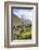 Traditional medieval Svanetian tower houses, Ushguli village, Shkhara Moutains behind, Svaneti regi-G&M Therin-Weise-Framed Photographic Print