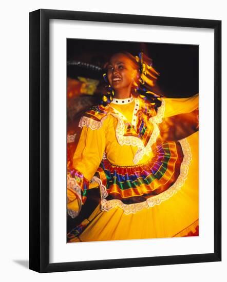 Traditional Mexican Dress, Caribbean-Robin Hill-Framed Photographic Print