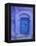 Traditional Moorish-styled Blue Door, Morocco-Merrill Images-Framed Premier Image Canvas
