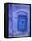 Traditional Moorish-styled Blue Door, Morocco-Merrill Images-Framed Premier Image Canvas