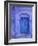 Traditional Moorish-styled Blue Door, Morocco-Merrill Images-Framed Photographic Print