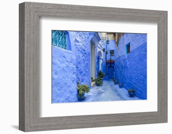 Traditional Moroccan Architectural Details in Chefchaouen, Morocco, Africa-Pagina-Framed Photographic Print