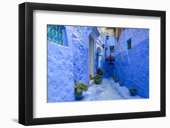 Traditional Moroccan Architectural Details in Chefchaouen, Morocco, Africa-Pagina-Framed Photographic Print