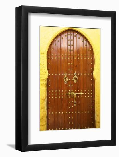 Traditional Moroccan Decorative Door, Rabat, Morocco, North Africa, Africa-Neil Farrin-Framed Photographic Print