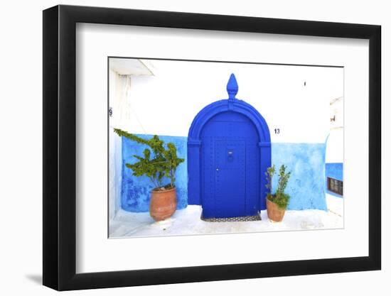 Traditional Moroccan Decorative Door, Rabat, Morocco, North Africa-null-Framed Photographic Print