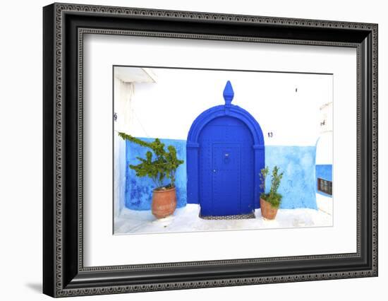 Traditional Moroccan Decorative Door, Rabat, Morocco, North Africa-null-Framed Photographic Print