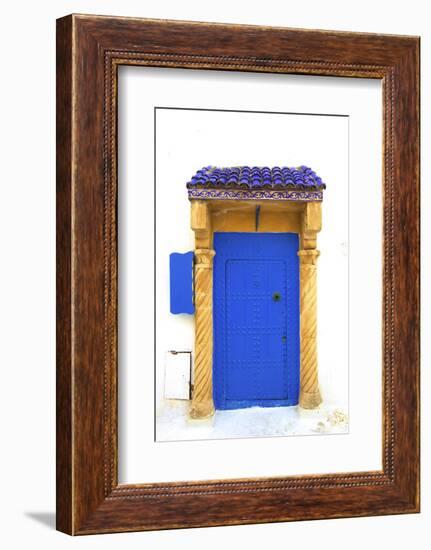 Traditional Moroccan Decorative Door, Rabat, Morocco, North Africa-Neil Farrin-Framed Photographic Print