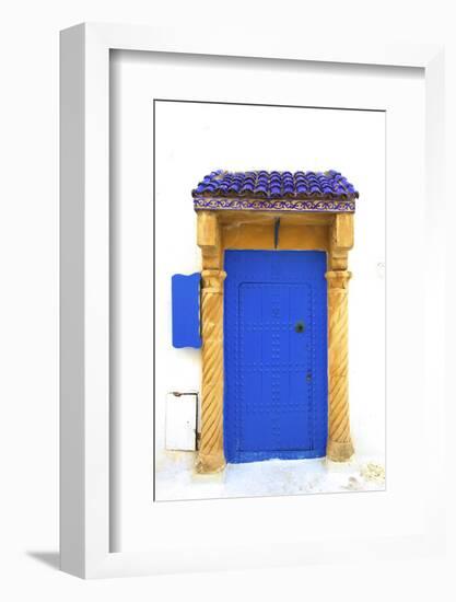 Traditional Moroccan Decorative Door, Rabat, Morocco, North Africa-Neil Farrin-Framed Photographic Print