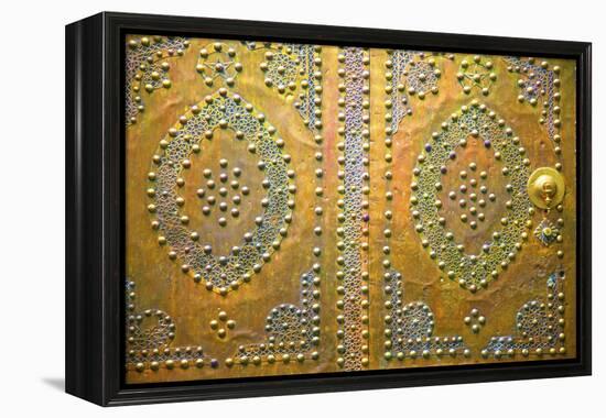Traditional Moroccan Decorative Door, Tangier, Morocco, North Africa, Africa-Neil Farrin-Framed Premier Image Canvas