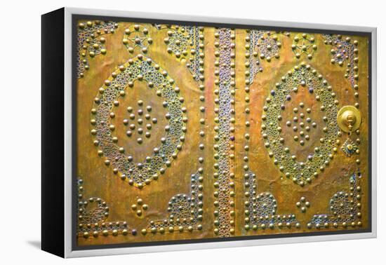 Traditional Moroccan Decorative Door, Tangier, Morocco, North Africa, Africa-Neil Farrin-Framed Premier Image Canvas