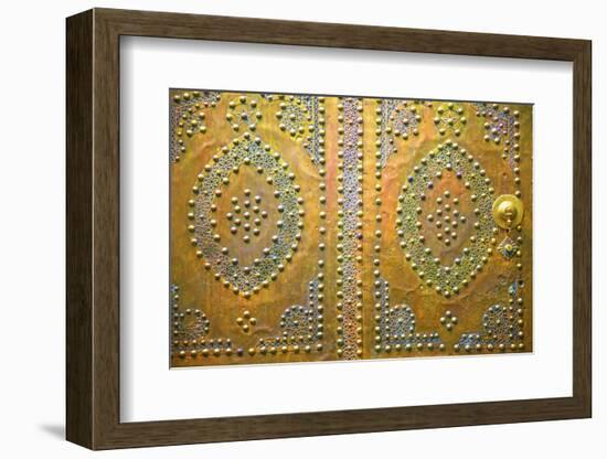 Traditional Moroccan Decorative Door, Tangier, Morocco, North Africa, Africa-Neil Farrin-Framed Photographic Print
