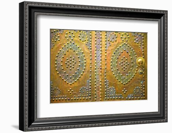 Traditional Moroccan Decorative Door, Tangier, Morocco, North Africa, Africa-Neil Farrin-Framed Photographic Print