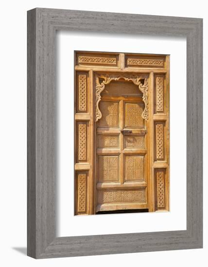 Traditional Moroccan Decorative Wooden Door, Rabat, Morocco, North Africa, Africa-Neil Farrin-Framed Photographic Print