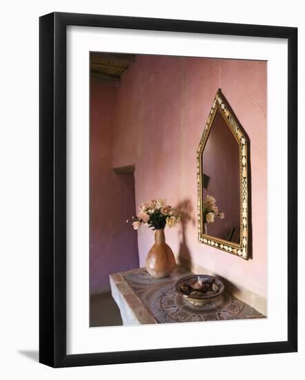 Traditional Moroccan Desert House, Merzouga, Tafilalt, Morocco, North Africa-Walter Bibikow-Framed Photographic Print