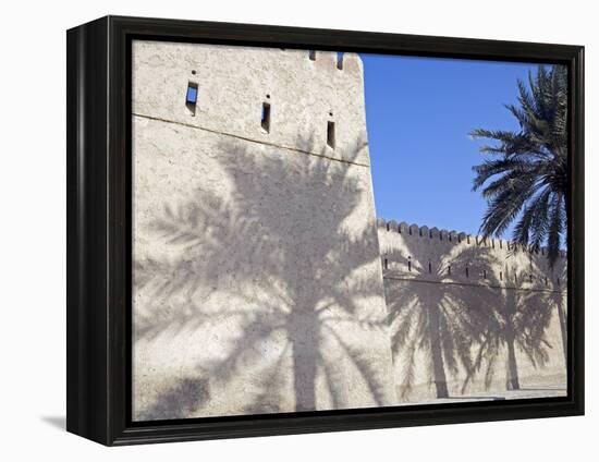 Traditional Mud Built Fort Overlooking Bay to Front of Small Town of Khasab, Oman-Mark Hannaford-Framed Premier Image Canvas