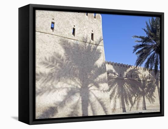 Traditional Mud Built Fort Overlooking Bay to Front of Small Town of Khasab, Oman-Mark Hannaford-Framed Premier Image Canvas