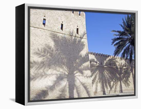 Traditional Mud Built Fort Overlooking Bay to Front of Small Town of Khasab, Oman-Mark Hannaford-Framed Premier Image Canvas