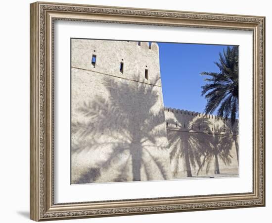 Traditional Mud Built Fort Overlooking Bay to Front of Small Town of Khasab, Oman-Mark Hannaford-Framed Photographic Print