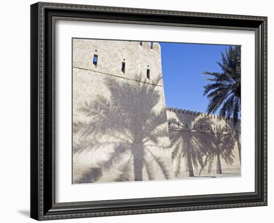 Traditional Mud Built Fort Overlooking Bay to Front of Small Town of Khasab, Oman-Mark Hannaford-Framed Photographic Print