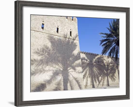 Traditional Mud Built Fort Overlooking Bay to Front of Small Town of Khasab, Oman-Mark Hannaford-Framed Photographic Print