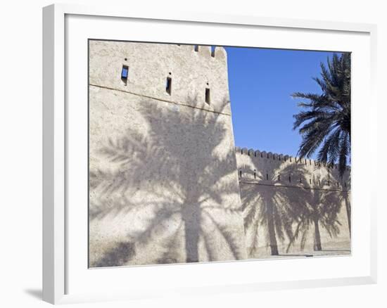 Traditional Mud Built Fort Overlooking Bay to Front of Small Town of Khasab, Oman-Mark Hannaford-Framed Photographic Print