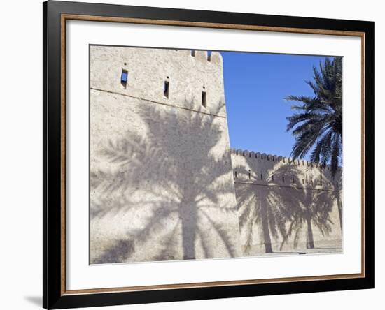 Traditional Mud Built Fort Overlooking Bay to Front of Small Town of Khasab, Oman-Mark Hannaford-Framed Photographic Print