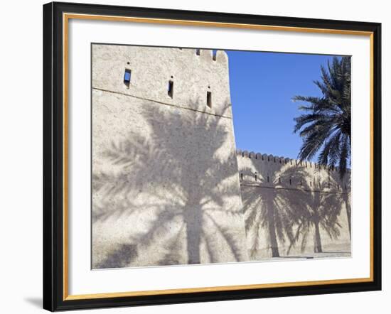 Traditional Mud Built Fort Overlooking Bay to Front of Small Town of Khasab, Oman-Mark Hannaford-Framed Photographic Print