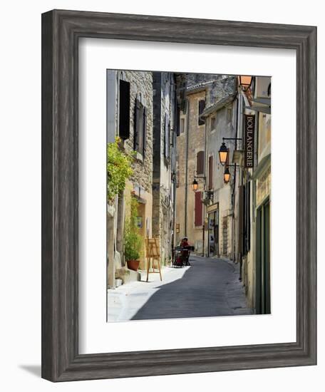 Traditional Old Stone Houses, Les Plus Beaux Villages De France, Menerbes, Provence, France, Europe-Peter Richardson-Framed Photographic Print