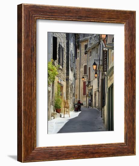 Traditional Old Stone Houses, Les Plus Beaux Villages De France, Menerbes, Provence, France, Europe-Peter Richardson-Framed Photographic Print