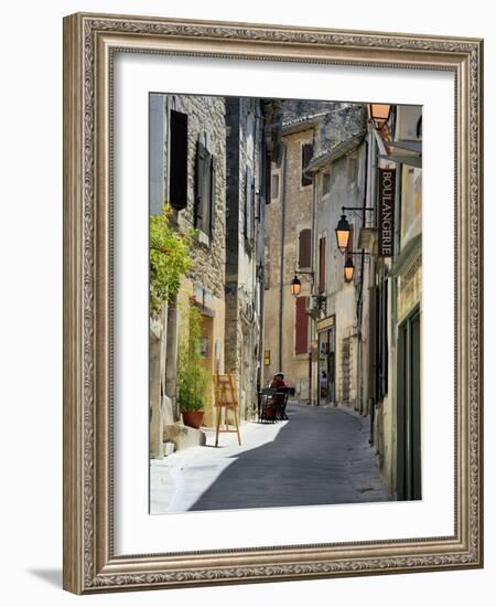 Traditional Old Stone Houses, Les Plus Beaux Villages De France, Menerbes, Provence, France, Europe-Peter Richardson-Framed Photographic Print