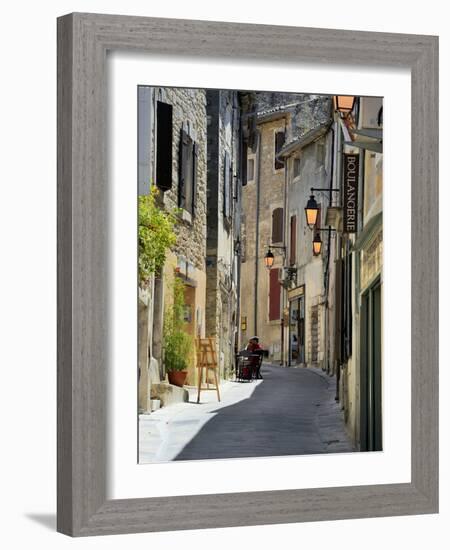 Traditional Old Stone Houses, Les Plus Beaux Villages De France, Menerbes, Provence, France, Europe-Peter Richardson-Framed Photographic Print