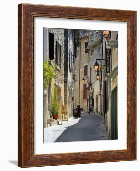 Traditional Old Stone Houses, Les Plus Beaux Villages De France, Menerbes, Provence, France, Europe-Peter Richardson-Framed Photographic Print