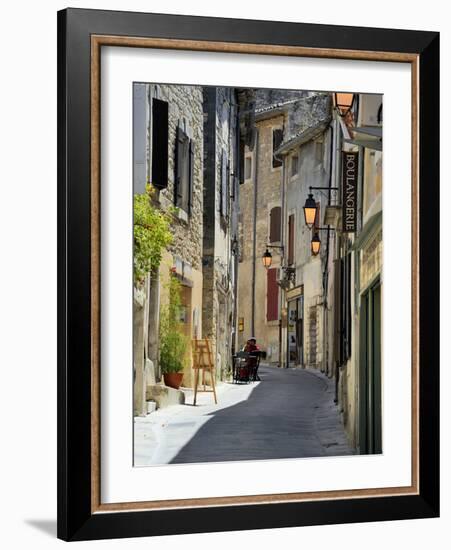 Traditional Old Stone Houses, Les Plus Beaux Villages De France, Menerbes, Provence, France, Europe-Peter Richardson-Framed Photographic Print